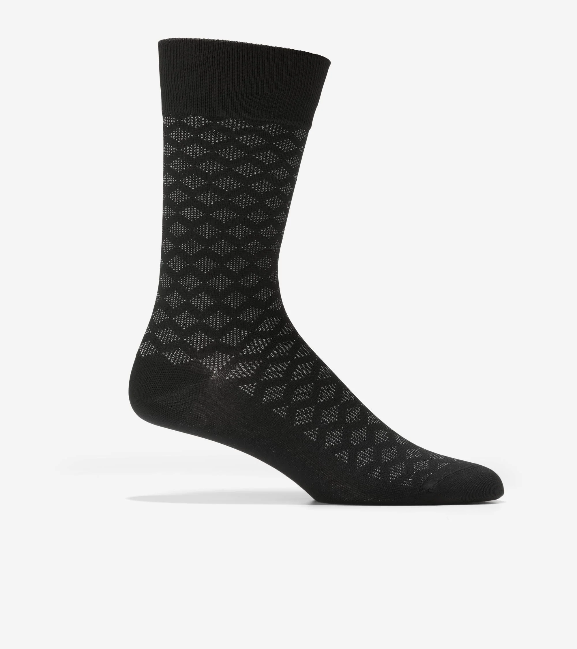 Men's Diamond Microfiber Dress Crew Socks